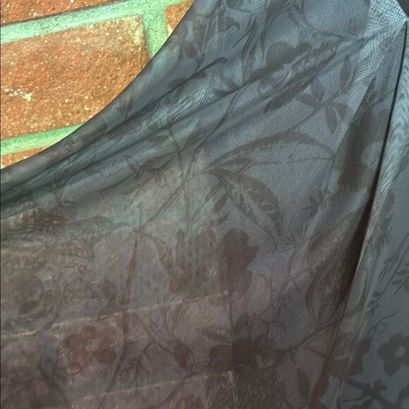 Desigual Black and Floral Sheer Dress - Picture 5 of 8